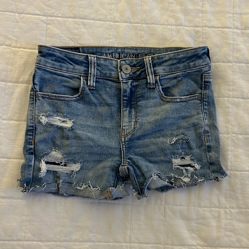American Eagle Outfitters Women's Distressed Denim Shorts